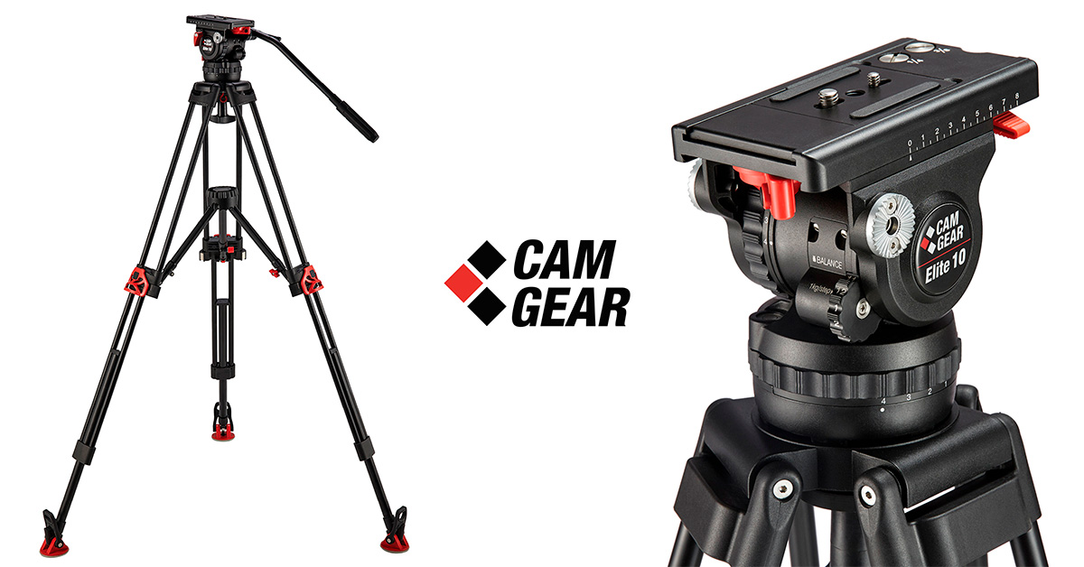 Camgear Elite 10 8 MS AL tronožna video fluidna glava