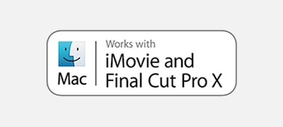Kompatibilan s iMovie i Final Cut Pro X Kompatibilné s aplikáciami iMovie a Final Cut Pro X