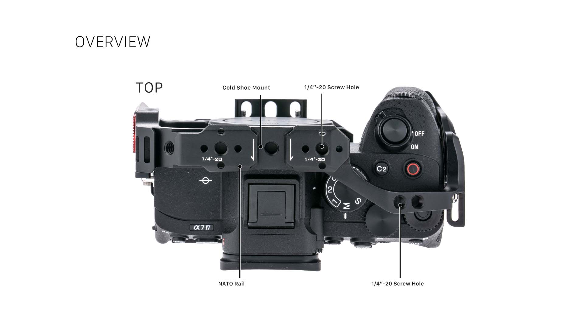 Kavez za kameru za Sony a7 IV Basic Kit - crni Camera Cage for Sony a7 IV Basic Kit - Black