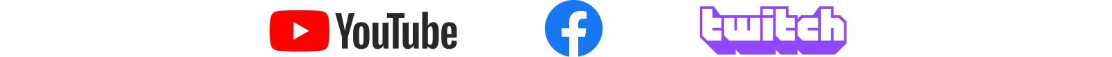 Logotipi - YouTube Facebook Twitch