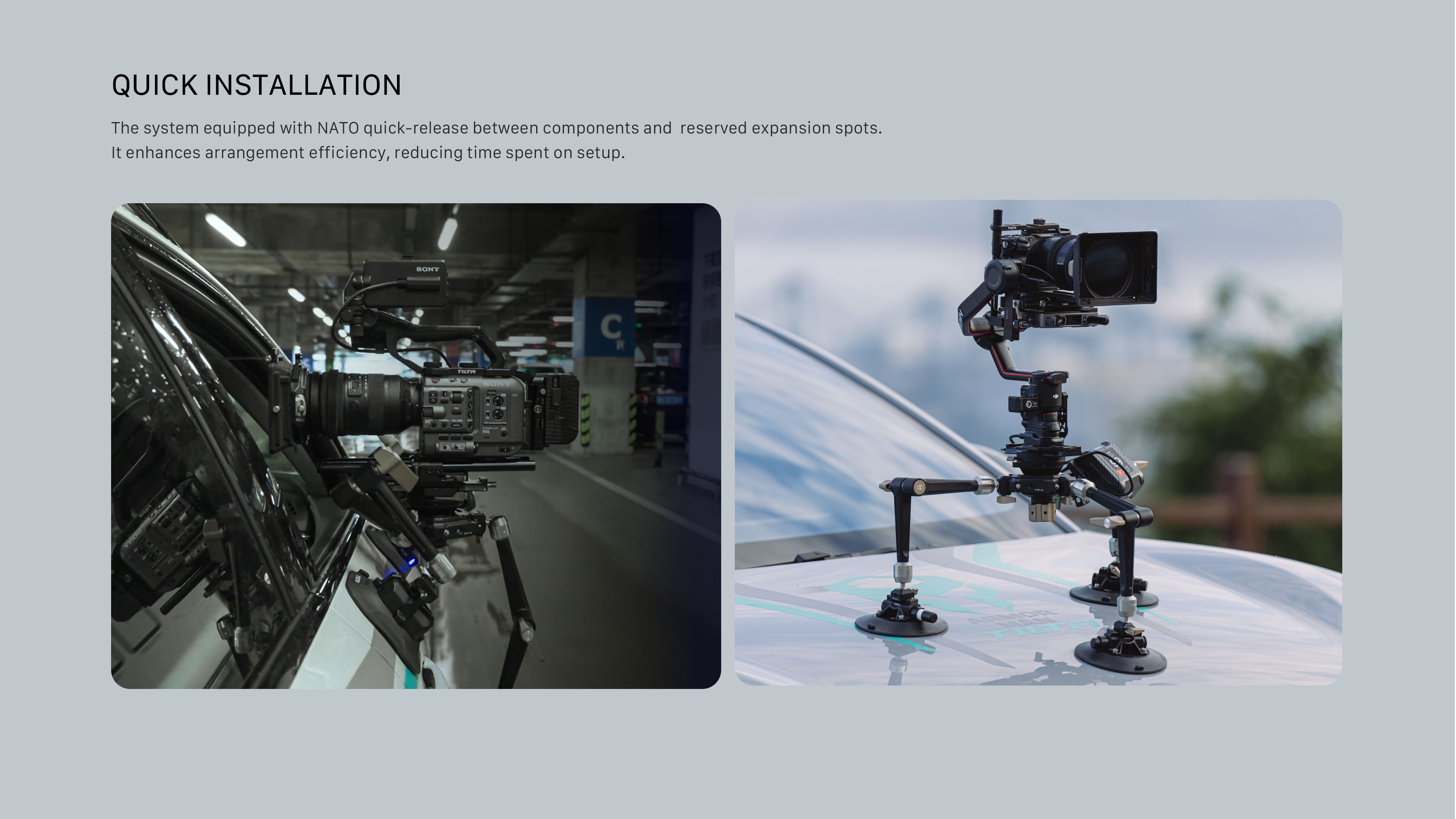 Hydra zglobni sustav za montažu na automobil Hydra Articulating Car Mounting System