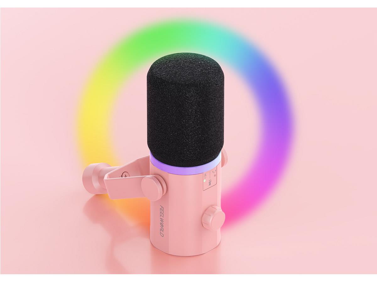 mikrofon s RGB efektom