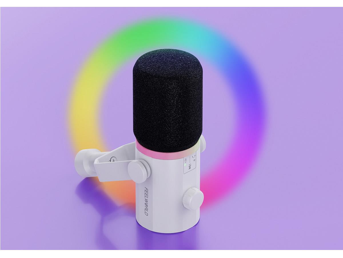 mikrofon s RGB efektom