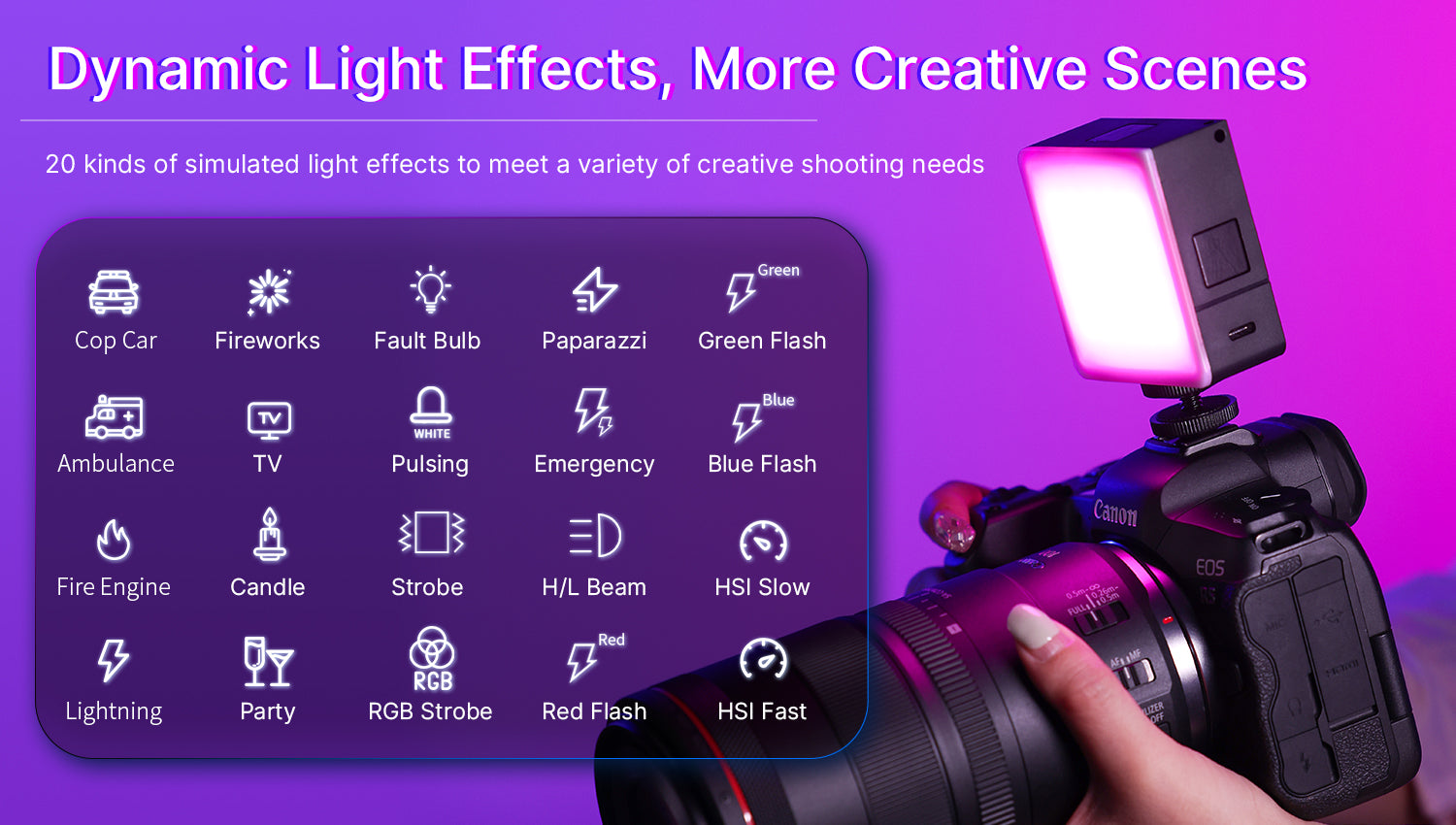 Ulanzi VL49 Pro punjiva mini RGB svjetiljka