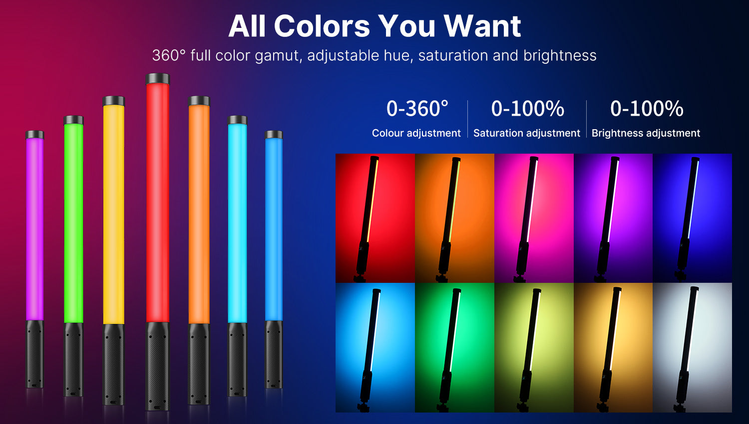 Ulanzi VL119 RGB ručni svjetlosni štapić